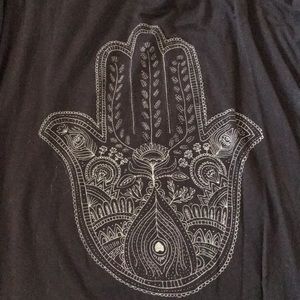 Short sleeve boho top